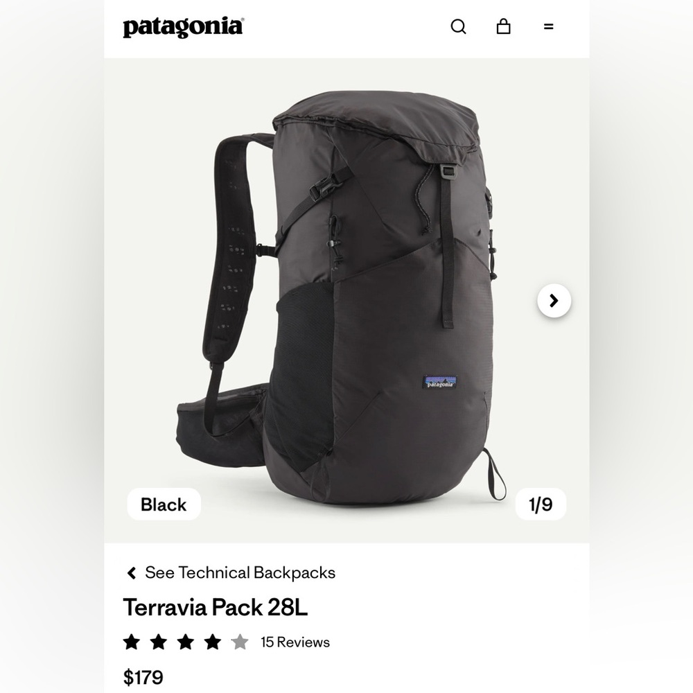 Patagonia Terravia Pack 28L - Black